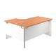 1200X1200 Panel Right Hand Radial Desk Beech-White Ref PP1212RHRADBEWH