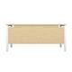 1200X800 Goal Post Rectangular Desk Maple-White Ref GP1280RECMAWH