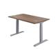 Economy Sit Stand Desk 1600 X 800 Dark Walnut-Silver Ref ECSS1680CPDWSV