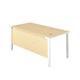 1200X800 Goal Post Rectangular Desk Maple-White Ref GP1280RECMAWH