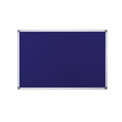 Bi Office Blue Felt Notice Board 2 Sided 900 x 900mm