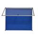 Bi-Office Blue Felt Lockable Ntcbrd 6xA4 700x653mm