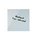 Bi-Office Black Glass Memo Tile Board 48x48cm