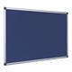 Bi Office Blue Felt Notice Board 2 Sided 900 x 600mm