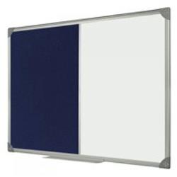 Bi-Office Maya Combo Aluminium Frame Board Blue 90x60cm