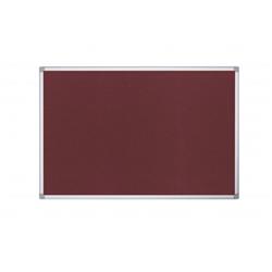Bi-Office Maya Burgundy Felt Ntcbrd Alu Frame 240x120cm