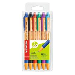 Stabilo Pointball Retractable Ballpoint Pen Assorted (Pack of 6) 6030/6