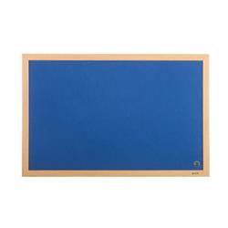 Earth Prime Felt Noticeboard 180x120cm Blue Oak MDF Frame FB8543233