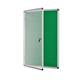 Bi-Office Enclore Green Felt Lockable Noticeboard 20xA4