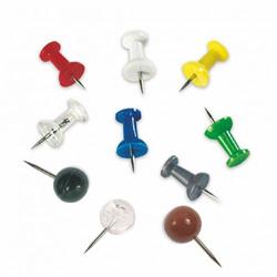 Bi-Office Push Pins Assorted Colours (Pack of 200) PI0324