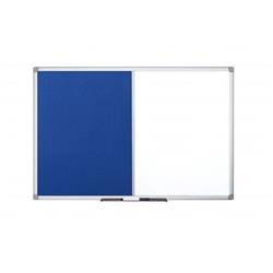 Bi-Office Maya Combo Aluminium Frame Board Blue 180x120cm