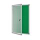 Bi-Office Enclore Green Felt Lockable Noticeboard 9xA4