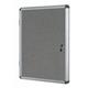 Bi-Office Enclore Grey Felt Lockable Noticeboard 20xA4