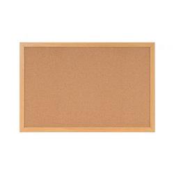 Bi-Office Earth-It Cork Noticeboard Oak Frame 120x90cm