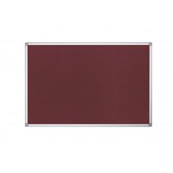 Bi-Office Maya Burgundy Felt Ntcbrd Alu Frame 180x120cm