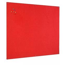 Bi-Office Unframed Noticeboard Red Felt Surface 875x575mm FB0746397