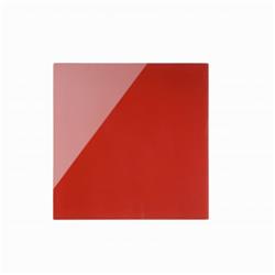 Bi-Office Glass Magnetic Board Red Surface Frameless 48x48cm GL150301