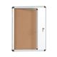 Bi-Office Earth Enclore  Lockable Board, Cork Surface , Aluminium Frame, 50 x 67,4 cm (4xA4)