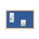 Bi-Office Earth Blue Felt Notice Board,  Prime Oak MDF frame, 240 x 120 cm