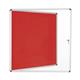 Bi-Office Enclore Lockable Board, Red Felt Surface, Aluminium Frame, 94 x 98,1 cm (12xA4)