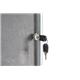 Bi-Office Enclore Lockable Board, Grey Felt Surface, Aluminium Frame, 72 x 98,1 cm (9xA4)