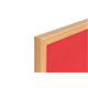 Bi-Office Earth Red Felt Notice Board, Executive Oak MDF frame, 90 x 60 cm
