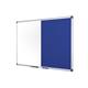 Bi-Office Maya Combination Board, Blue Felt and Non-magnetic surface, Aluminium Frame, 120 x 90 cm