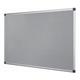 Bi-Office Maya Fire Retardant Notice Board,  Grey Textile, Aluminium Frame, 150 x 120 cm