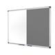Bi-Office Maya Combination Board, Grey Felt and Non-magnetic surface, Aluminium Frame, 90 x 60 cm
