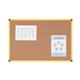 Bi-Office Ultrabrite Cork Notice Board, Yellow Aluminium Frame, 200x100cm