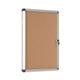 Bi-Office Earth Enclore  Lockable Board, Cork Surface , Aluminium Frame, 50 x 67,4 cm (4xA4)