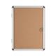 Bi-Office Earth Enclore  Lockable Board, Cork Surface , Aluminium Frame, 50 x 67,4 cm (4xA4)