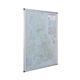 Bi-Office Maya British Isles Sales Map Board, Lacquered steel magnetic surface, aluminium frame, 90 x 120 cm