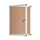 Bi-Office Earth Enclore  Lockable Board, Cork Surface , Aluminium Frame, 50 x 67,4 cm (4xA4)
