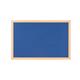 Bi-Office Earth Blue Felt Notice Board,  Prime Oak MDF frame, 180 x 120 cm