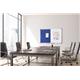 Bi-Office Maya Combination Board, Blue Felt and Non-magnetic surface, Aluminium Frame, 90 x 60 cm