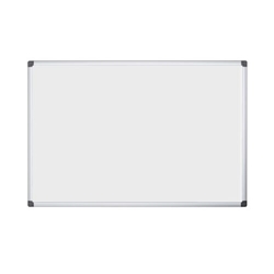 Bi-Office Maya Whiteboard, Ceramic surface, Aluminium Frame, 150 x 100 cm - Free InkstringXL marker included