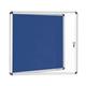 Bi-Office Enclore Lockable Board, Blue Felt Surface, Aluminium Frame,72 x 67,4 cm (6xA4)