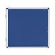 Bi-Office Enclore Lockable Board, Blue Felt Surface, Aluminium Frame,72 x 67,4 cm (6xA4)