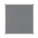 Bi-Office Enclore Lockable Board, Grey Felt Surface, Aluminium Frame, 94 x 98 cm (Fits 12 x A4 Sheets)