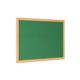 Bi-Office Earth Green Felt Notice Board,  Prime Oak MDF frame, 180 x 120 cm