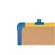 Bi-Office Schoolmate Cork Notice Board, Cork surface, Schoolmate 4 Colour Plastic frame, 60 x 45 cm