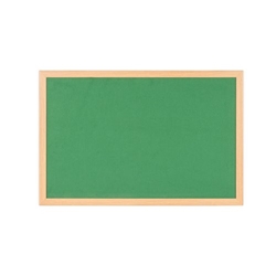 Bi-Office Earth Green Felt Notice Board,  Prime Oak MDF frame, 180 x 120 cm