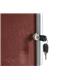 Bi-Office Enclore Lockable Board, Burgundy Felt Surface, Aluminium Frame, 72 x 98,1 cm (9xA4)
