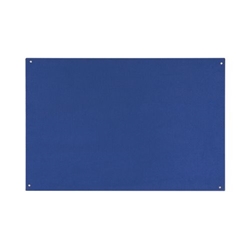 Bi-Office Blue Felt Notice Board, Unframed, 178 x 118 cm