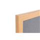 Bi-Office Earth Grey Felt Notice Board,  Prime Oak MDF frame, 240 x 120 cm