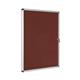 Bi-Office Enclore Lockable Board, Burgundy Felt Surface, Aluminium Frame, 72 x 98,1 cm (9xA4)
