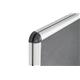 Bi-Office Enclore Lockable Board, Grey Felt Surface, Aluminium Frame, 94 x 98 cm (Fits 12 x A4 Sheets)