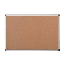 Bi-Office Maya Cork Notice Board, for wall flipping system, Aluminium Frame, 60 x 90 cm