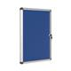 Bi-Office Enclore Lockable Board, Blue Felt Surface, Aluminium Frame, 50 x 67,4 cm (4xA4)